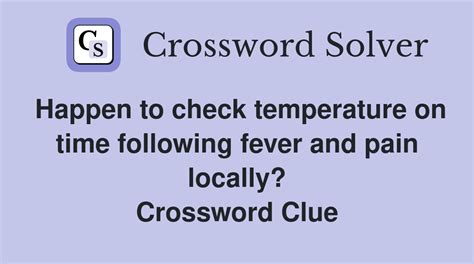 crossword clue fever